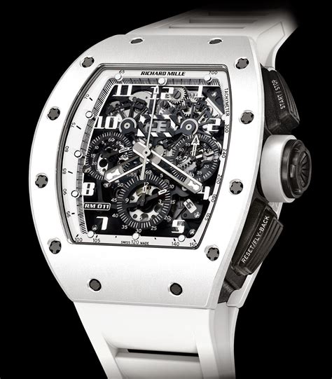 richard mille watches white|Richard Mille watch price list.